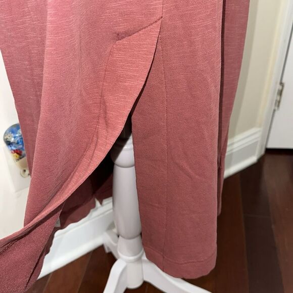 Free People S Babe I'm Yours Cardigan Style Long Sleeve Robe Dried Currant Wine - Picture 15 of 16